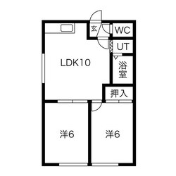 グレースハイム富丘の物件間取画像